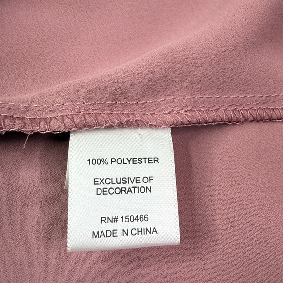 41 Hawthorn Light Pink Mauve Pullover Blouse Lattice Cut Out Sleeves Size XL - Picture 6 of 9